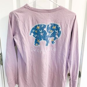 Ivory Ella purple moon and star long sleeve